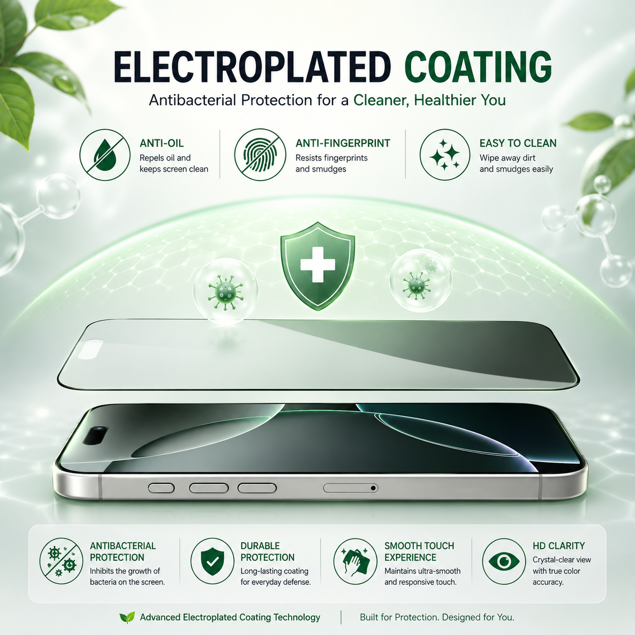 Auriver Antibacterial screen protector