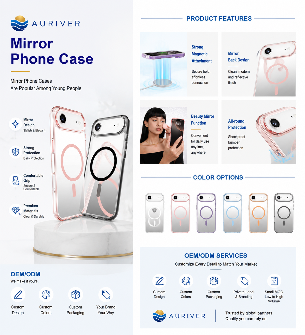 Auriver Premium Magnetic Phone Case