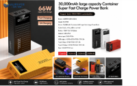 Auriver 30000mAh Large Capacity Container Super Fast Charge Power Bank