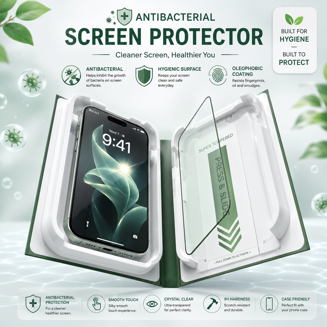 Auriver Antibacterial screen protector