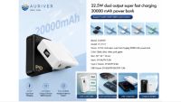 Auriver 10,000mAh portable Power bank with 5G High-Speed WiFi