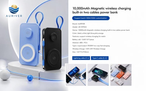 Auriver 5000mAh, 10000mAh and 20000mAh Wireless Power Bank