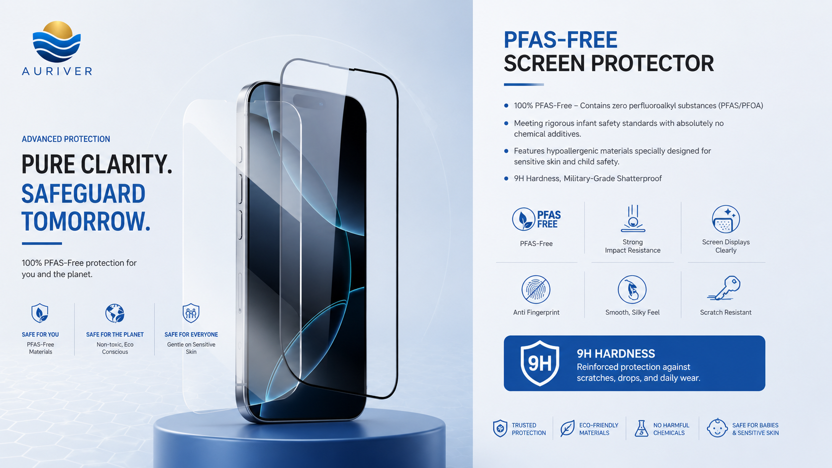 Auriver CrystalShield Pro™ HD Tempered Glass Screen Protector