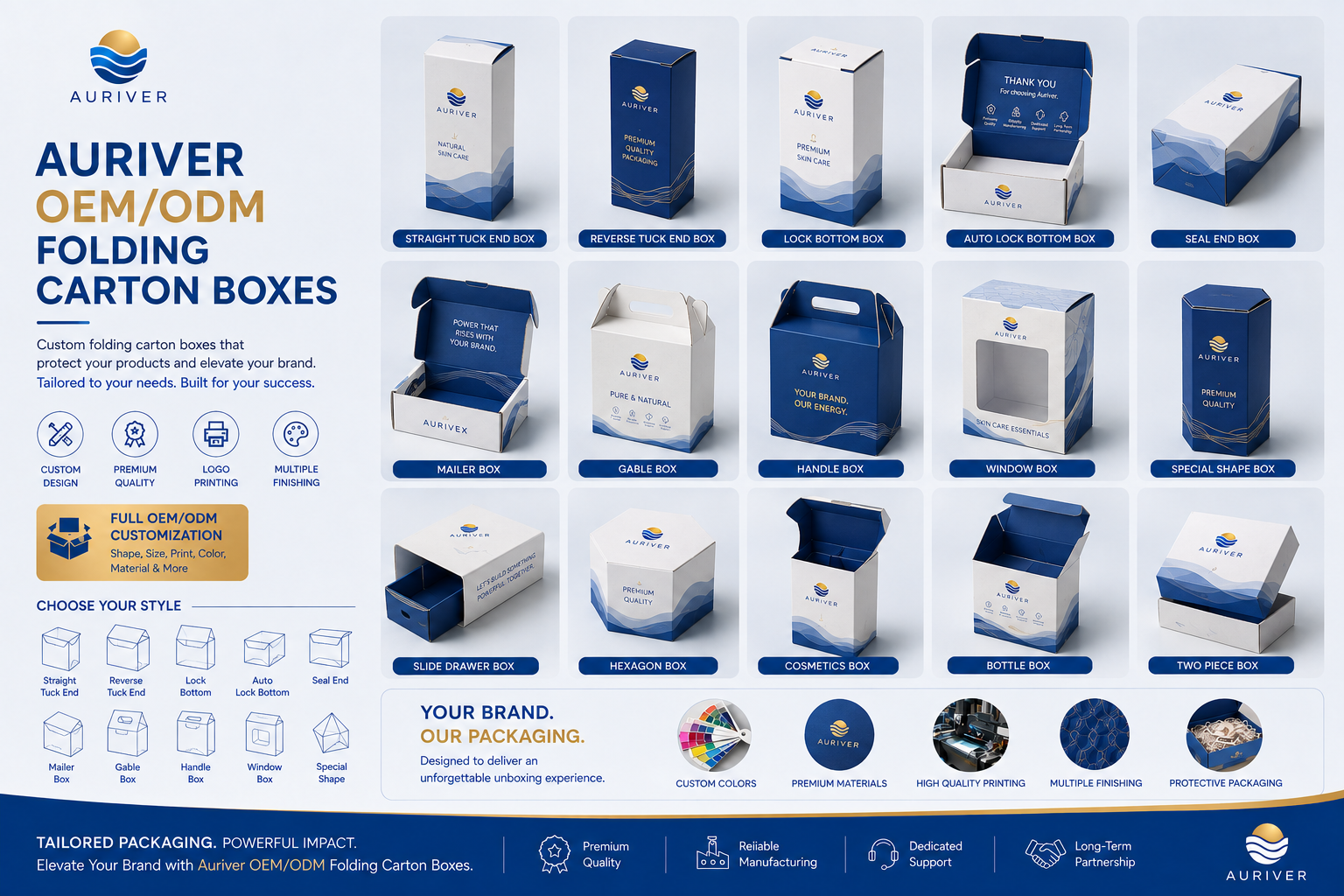 Auriver OEM/ODM Packaging Boxes