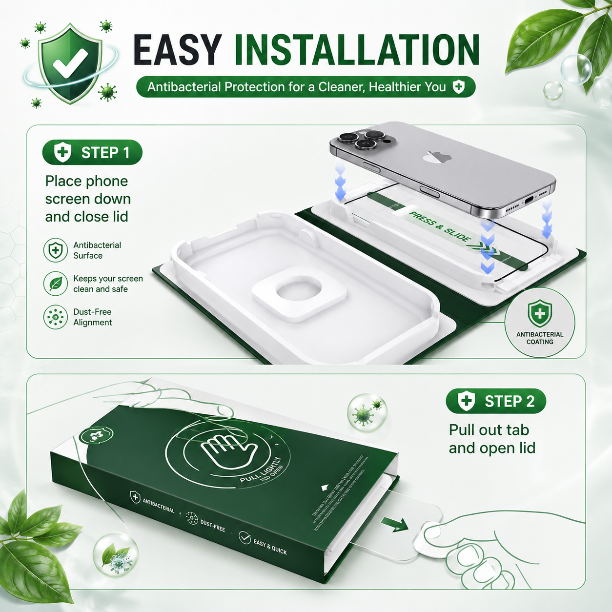 Auriver Antibacterial screen protector