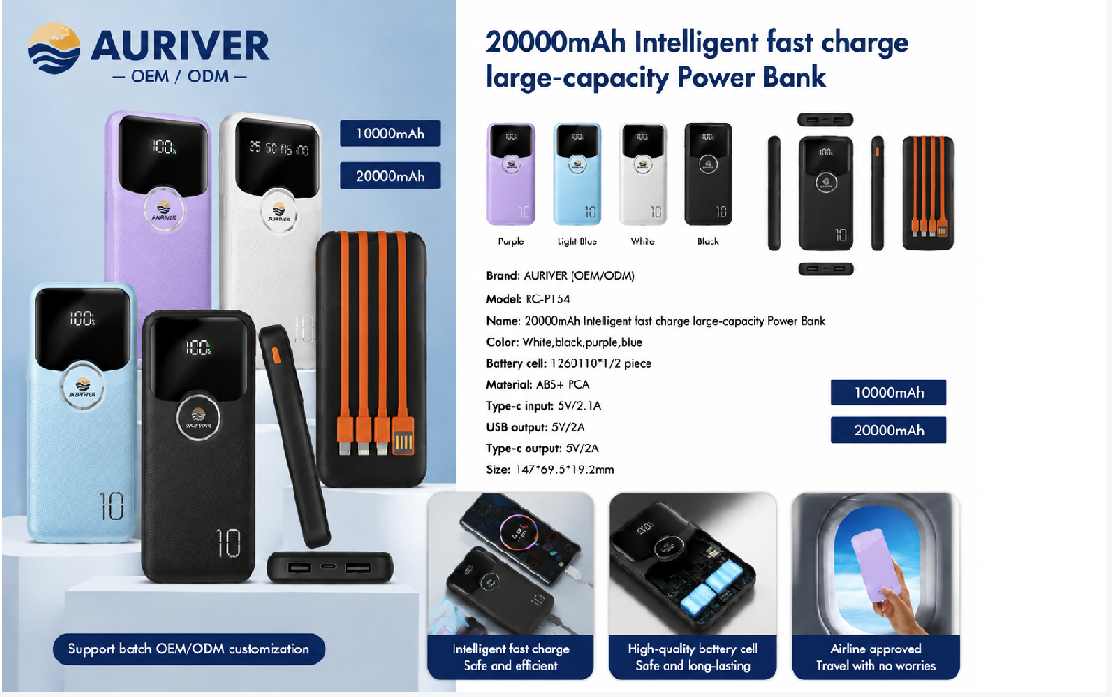 Auriver power bank Cartoon Round