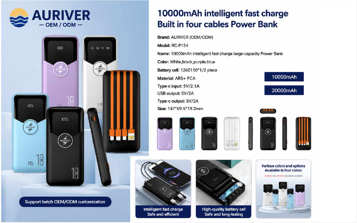 Auriver power bank Cartoon Round