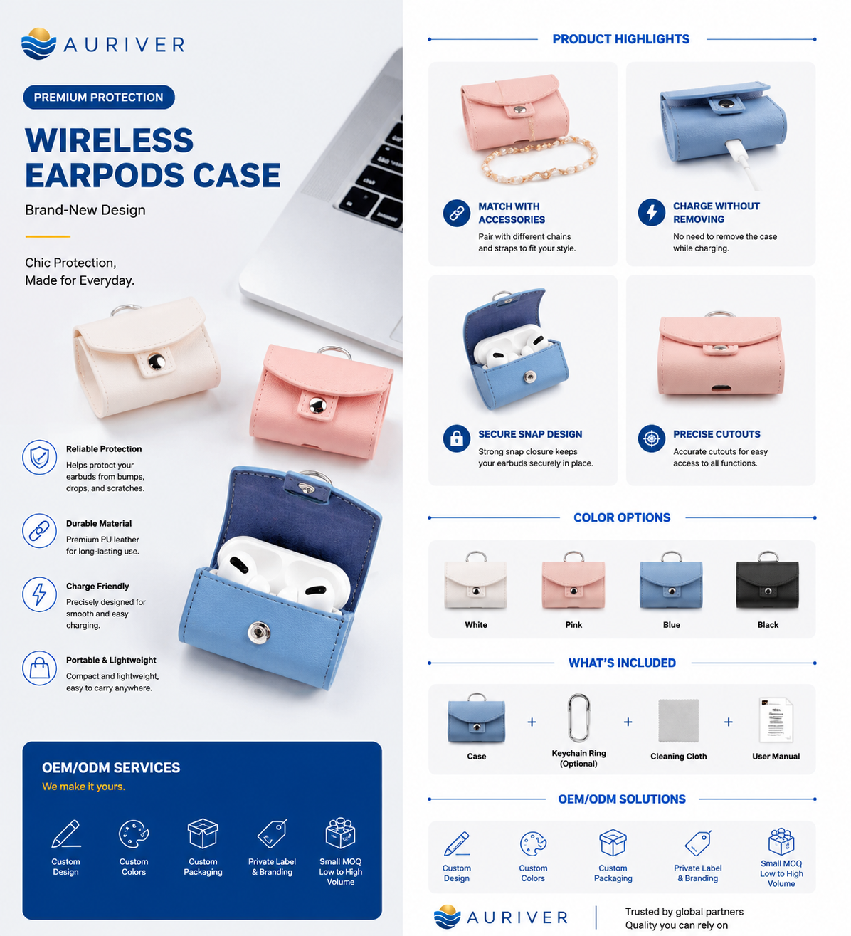 Auriver earpods OEM/ODM Case
